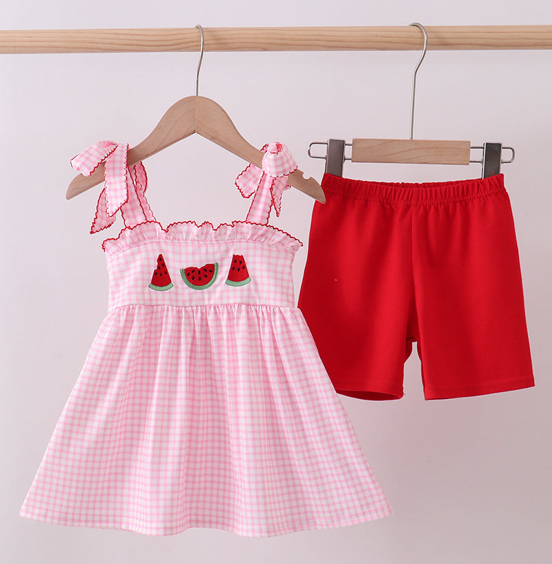 Pink Watermelon Embroidery Set