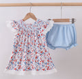 Floral Smocked Bloomer Set