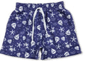 Starfish boat crab swim trunks