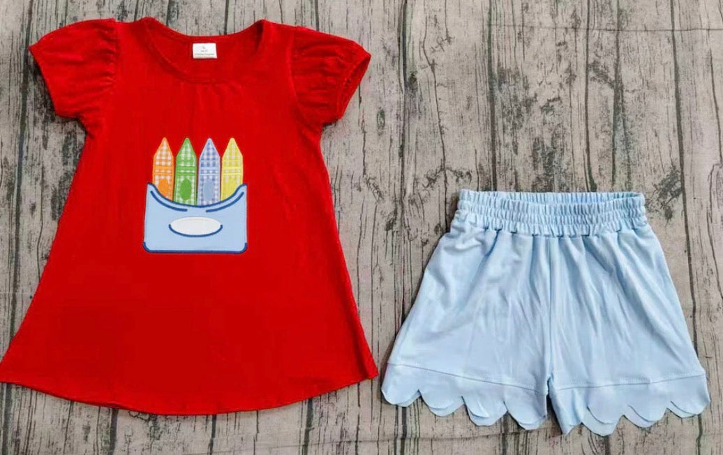 Crayon scallop set
