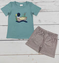 Boys plaid duck set
