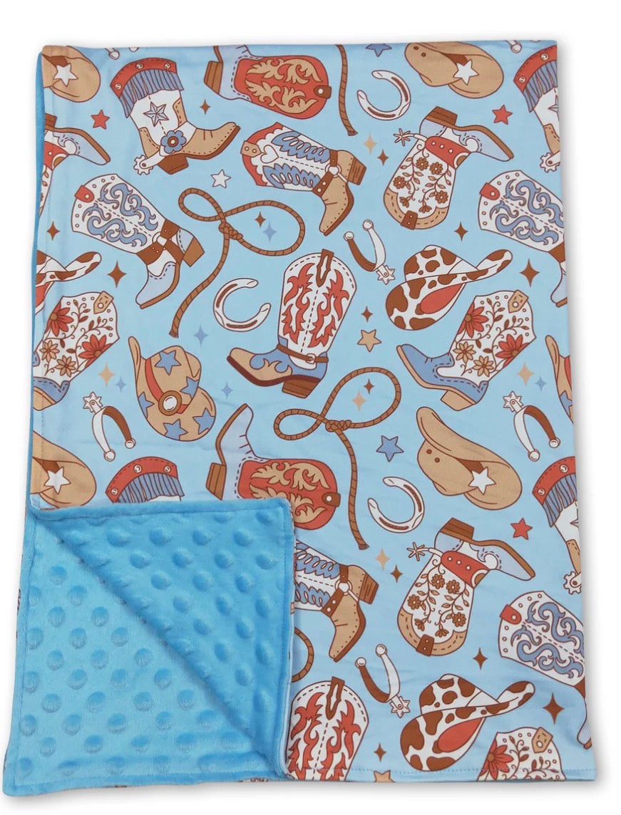 Western boots blanket
