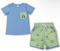 Plaid golf cart short set