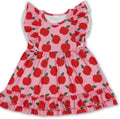 Flutter sleeve apple dress