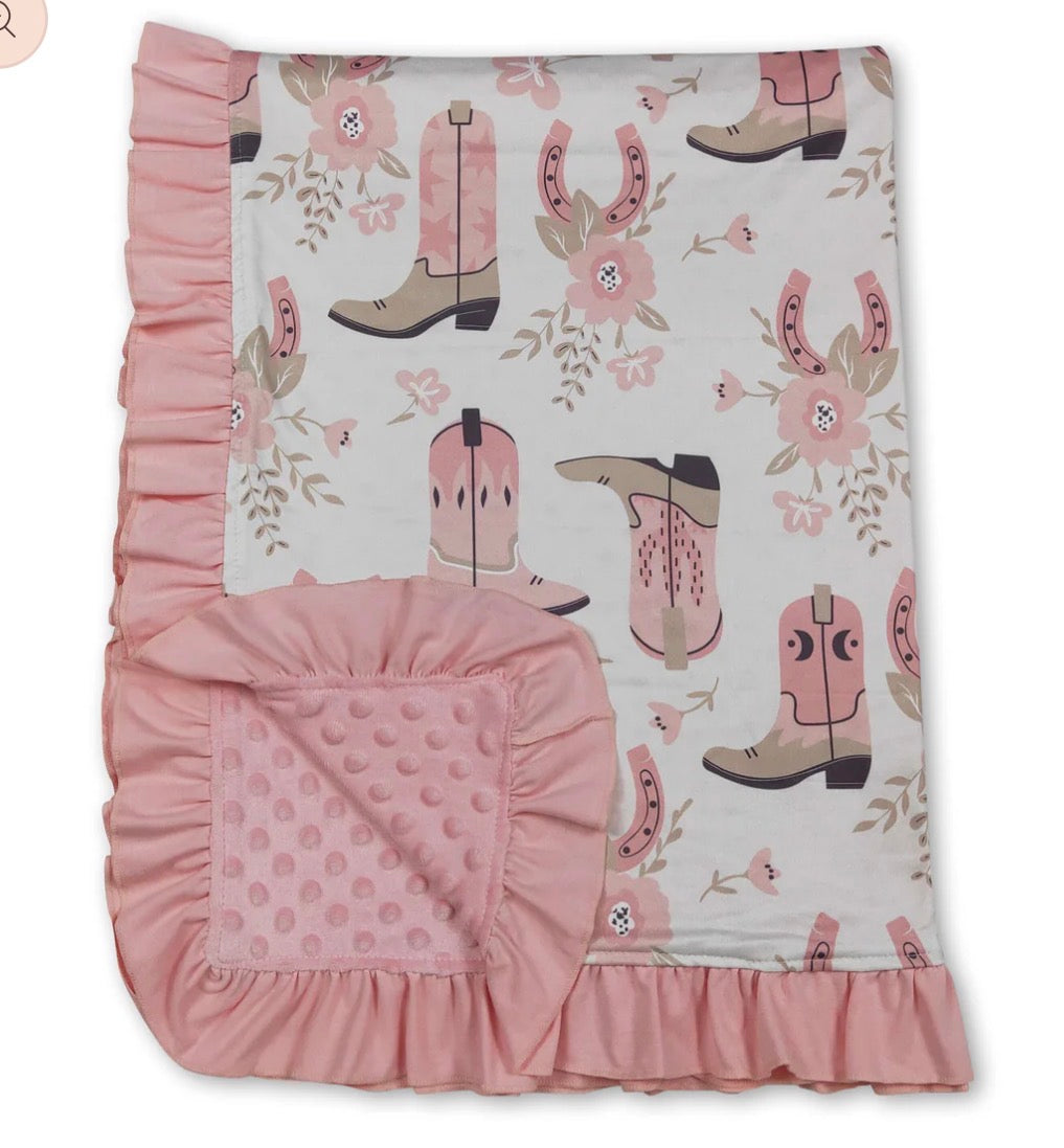 Western boots blanket