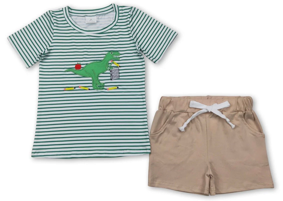 Dinosaur Book short set
