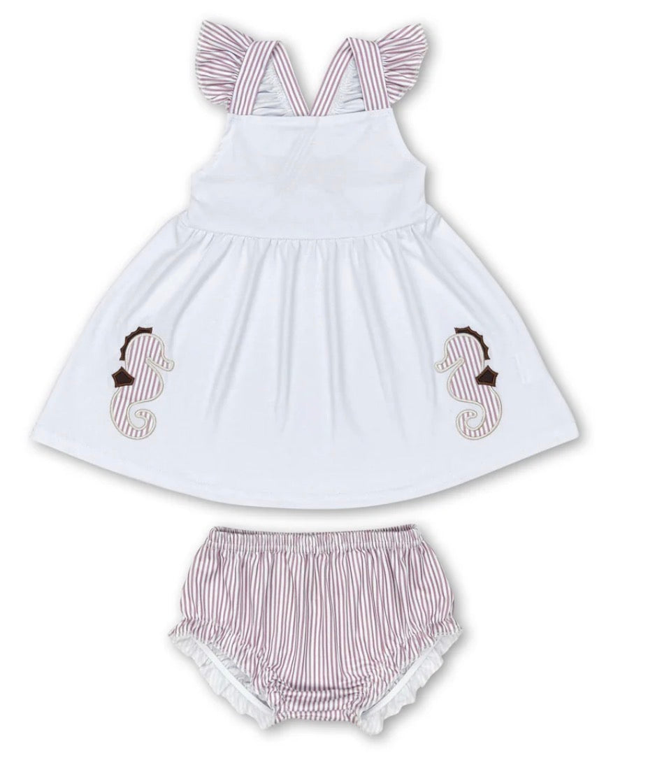 Seahorse bummies set