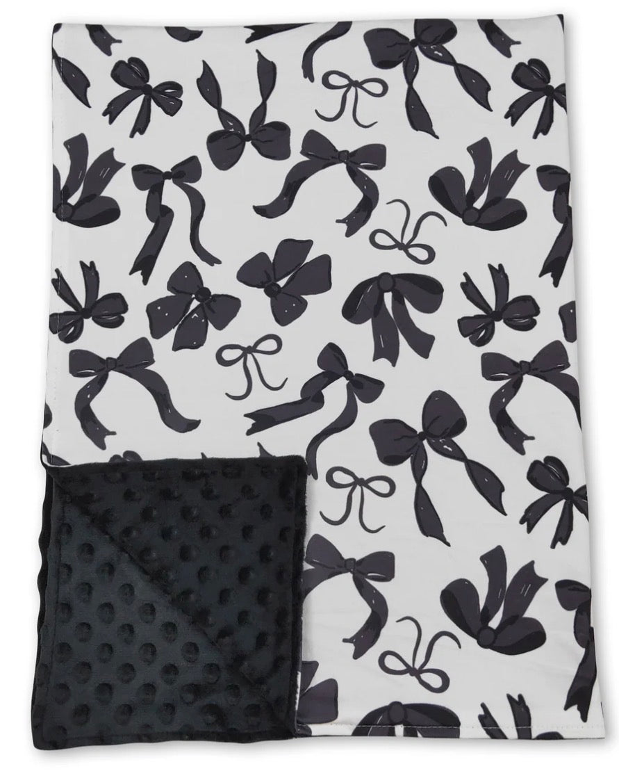Black bow blanket