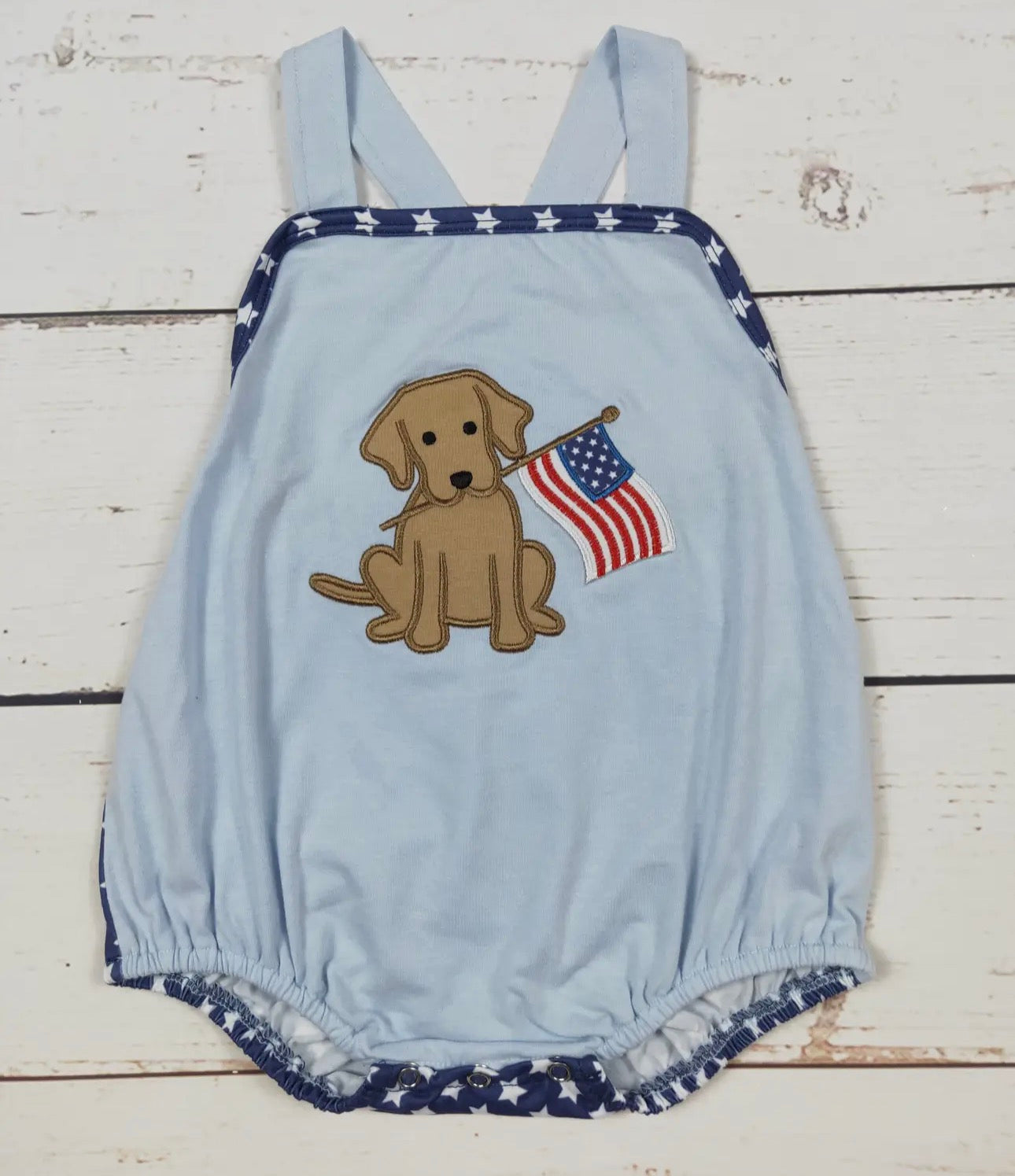 Baby Boy Dog Applique