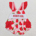 Mamas Girl Strawberry Romper